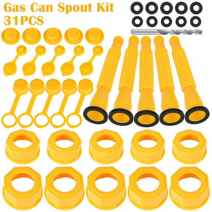 Upgraded Replacement Gas Can Spout With Flexible Nozzle 5 Sets