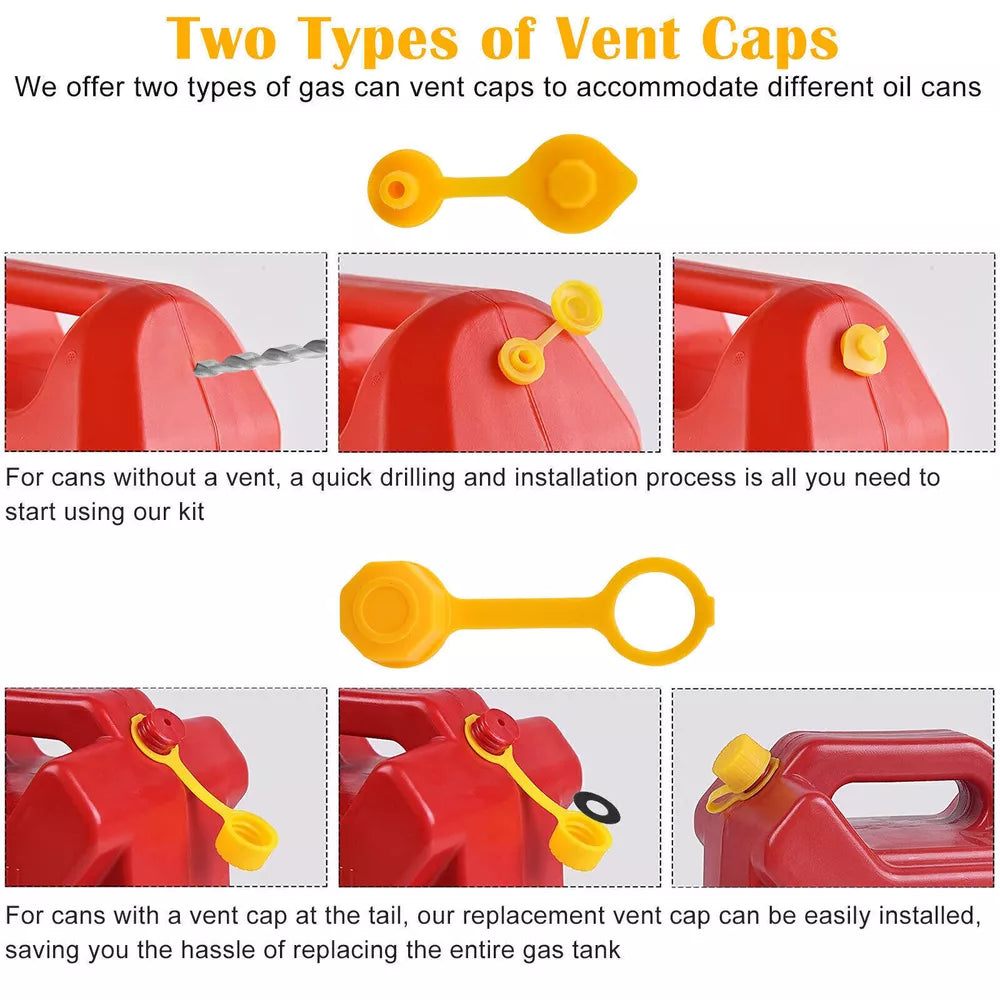 Upgraded Replacement Gas Can Spout With Flexible Nozzle 5 Sets