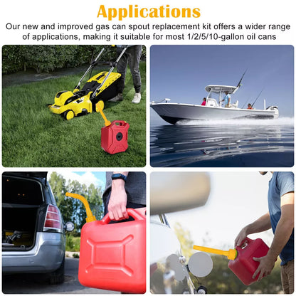 Upgraded Replacement Gas Can Spout With Flexible Nozzle 5 Sets