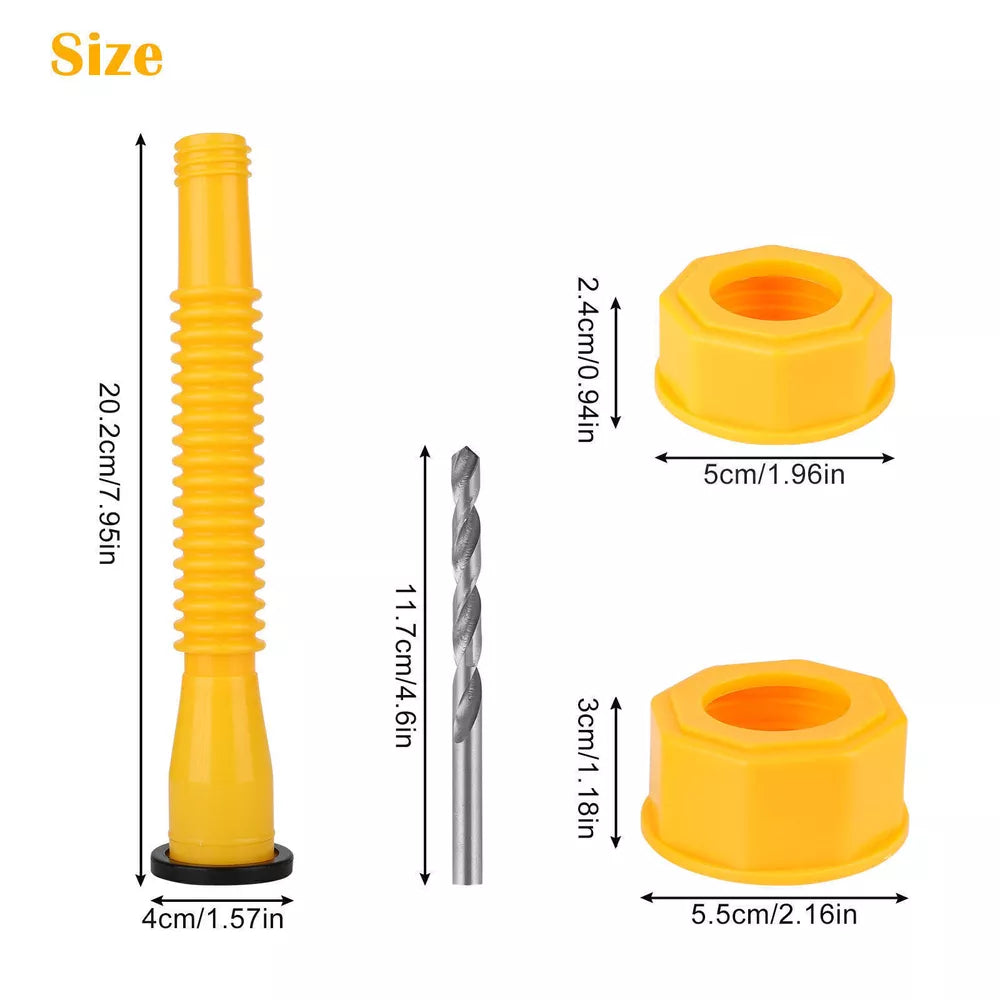 Upgraded Replacement Gas Can Spout With Flexible Nozzle 5 Sets