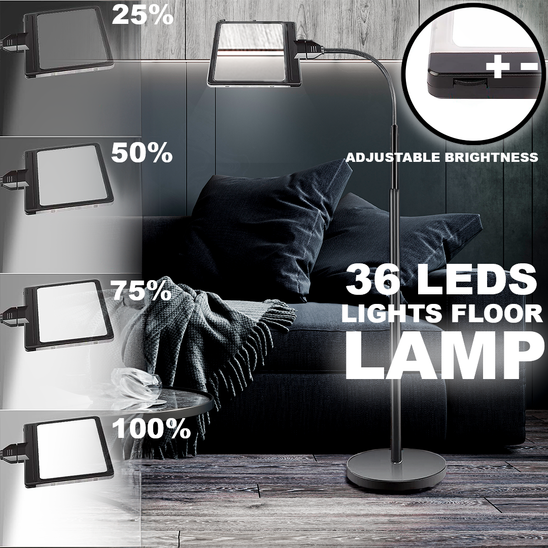 5X Magnifying Reading Floor Lamp