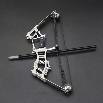 Cosnail Mini Bow and Arrow Set | Mini Stainless Steel Metal Compound Bow and...
