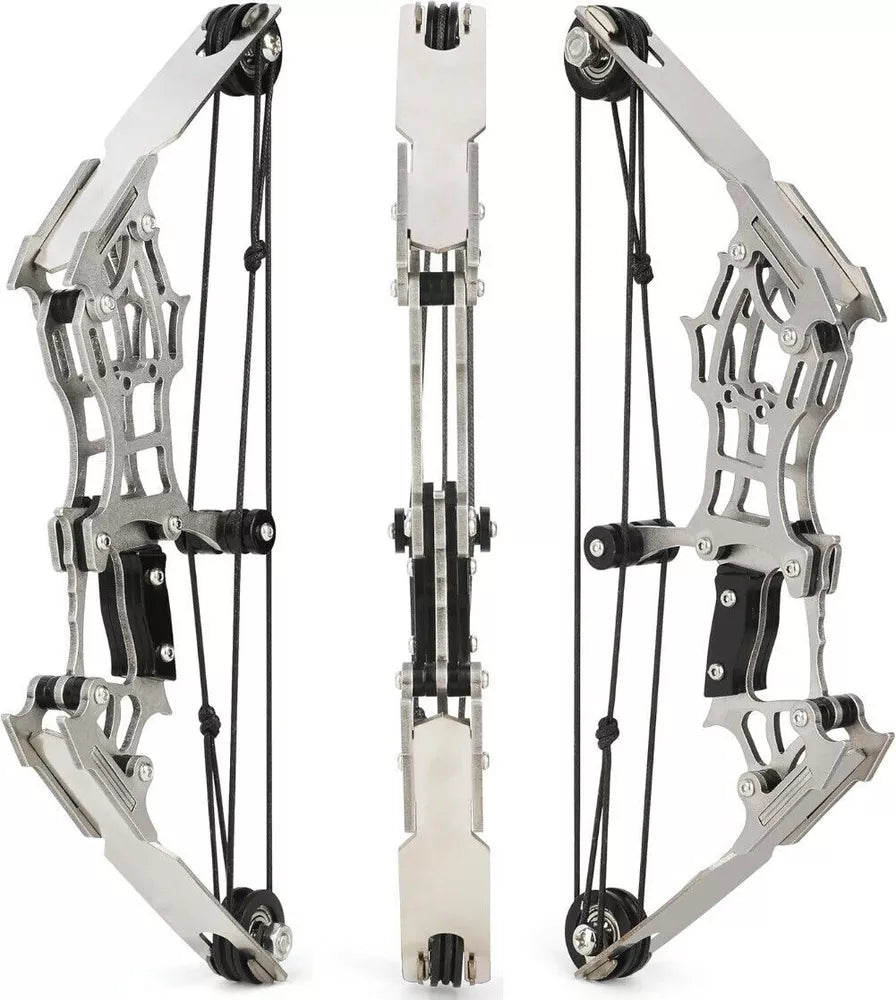 Cosnail Mini Bow and Arrow Set | Mini Stainless Steel Metal Compound Bow and...