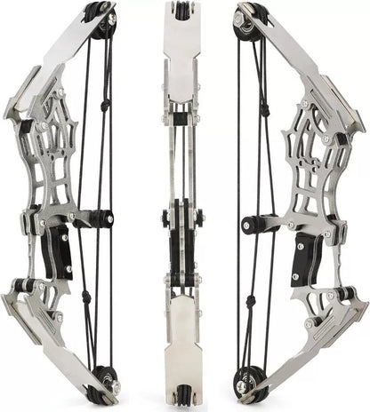Cosnail Mini Bow and Arrow Set | Mini Stainless Steel Metal Compound Bow and...