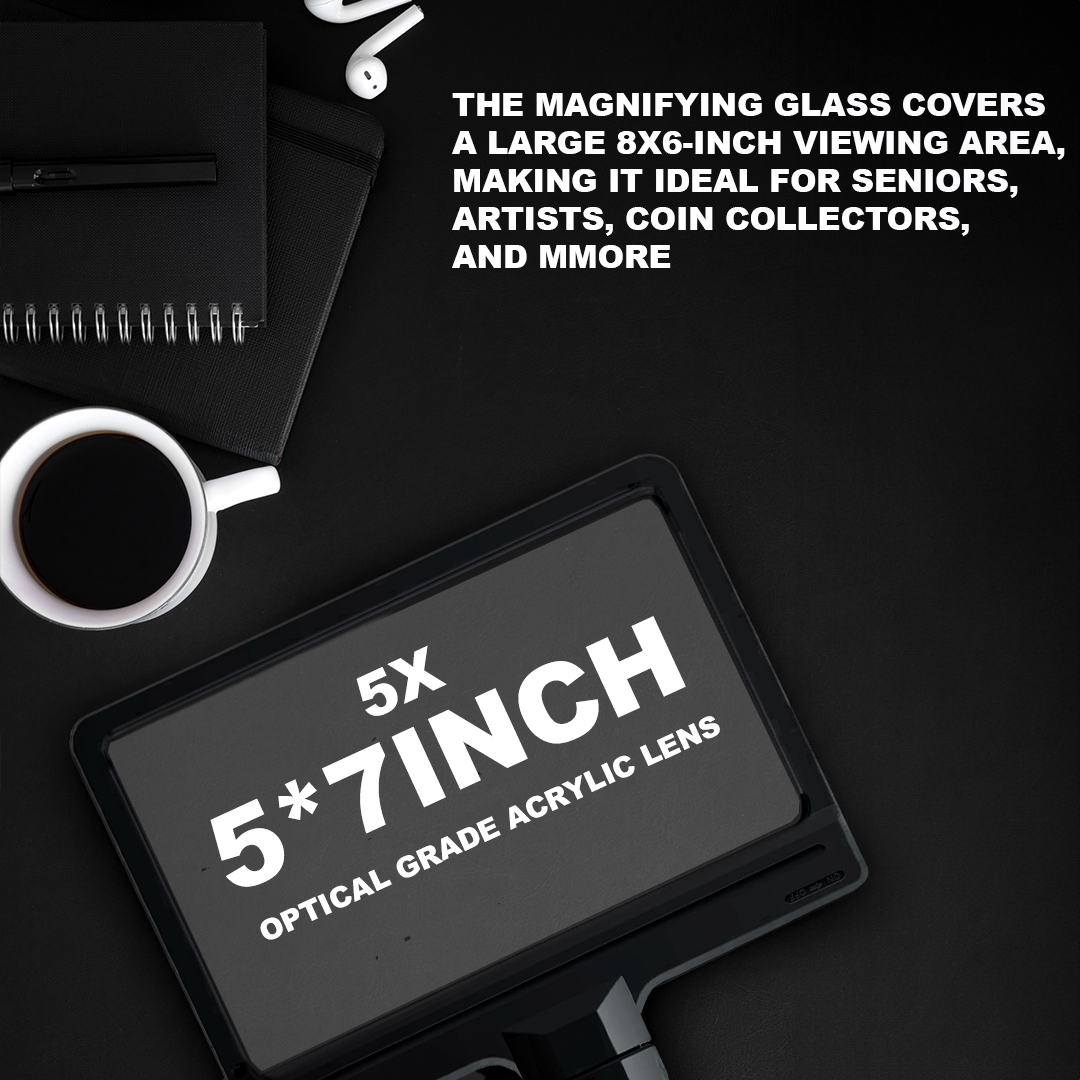 5X Magnifying Reading Floor Lamp
