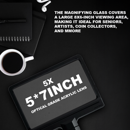 5X Magnifying Reading Floor Lamp