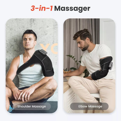 Heated Knee Brace for Arthritis, Cordless Knee Massager with Vibration, Heating Pad for Knee Shoulder (Pair Pack) Elbow
