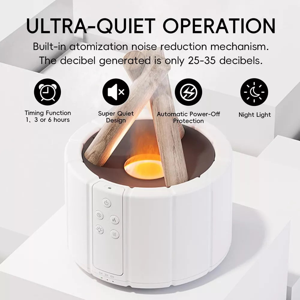 Log Fire Essential Oil Diffuser