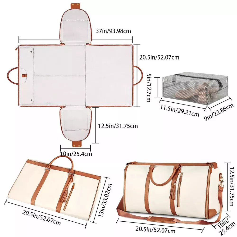 Foldable Travel Bag White