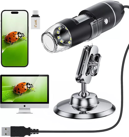 Portable Wireless Digital Microscope X4 Light Control-1600X