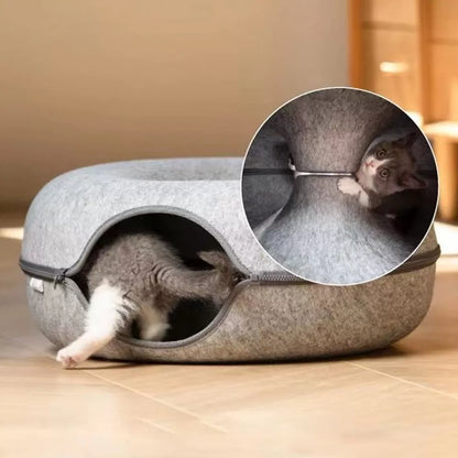 Donut Cat Tunnel Bed