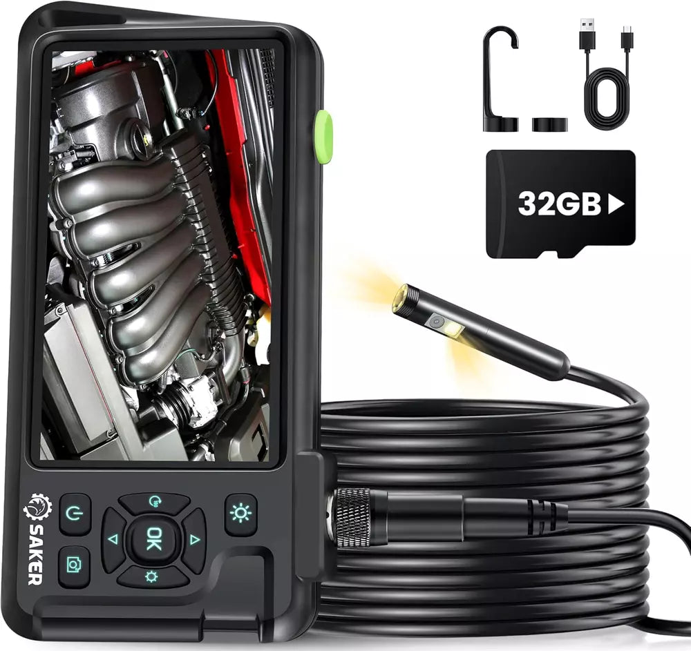 Dual Lens Endoscope Camera with Light