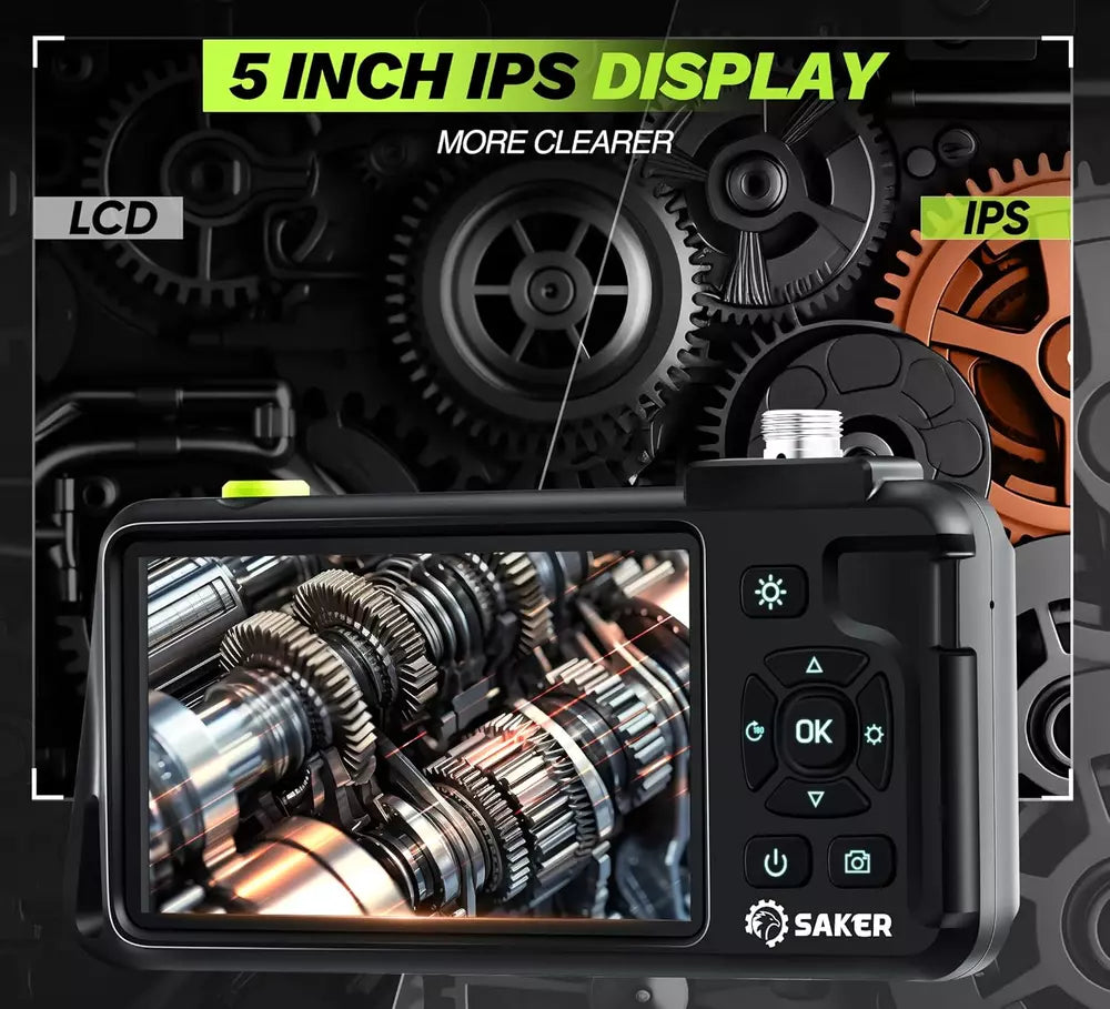 Dual Lens Endoscope Camera with Light