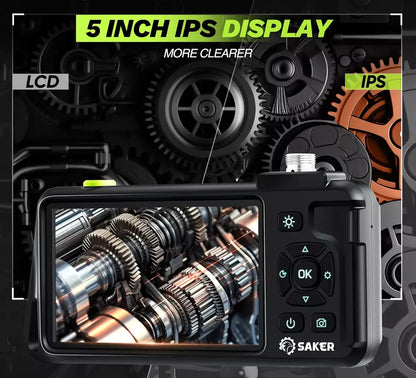 Dual Lens Endoscope Camera with Light