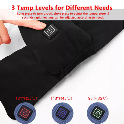 Intelligent Electric Heating Scarf Black & Grey