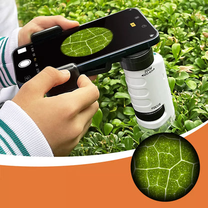Kid's Portable Pocket Microscope With Adjustable Zoom 60-120x
