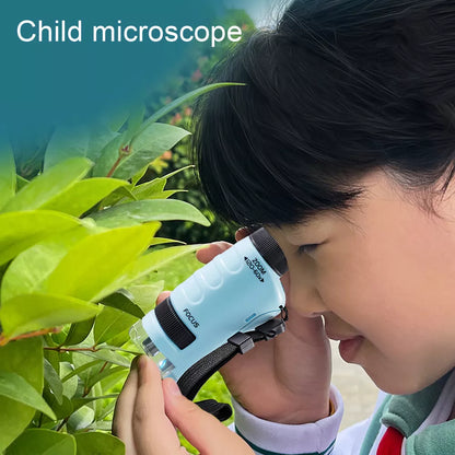 Kid's Portable Pocket Microscope With Adjustable Zoom 60-120x
