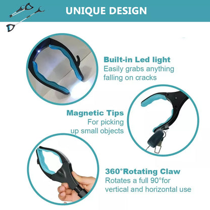 Heavy-Duty Grabber Stick Tool: Portable, Rotatable, Lightweight, and Ultimate Solution for Hard-to-Reach Places