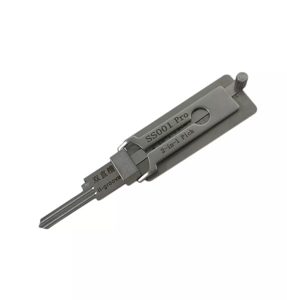 Key Decoder Tool – Stainless Steel 2-in-1 Key Measuring & Picking Tool
