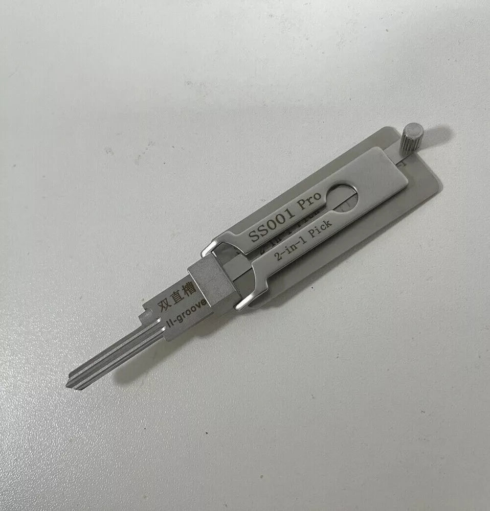 Key Decoder Tool – Stainless Steel 2-in-1 Key Measuring & Picking Tool