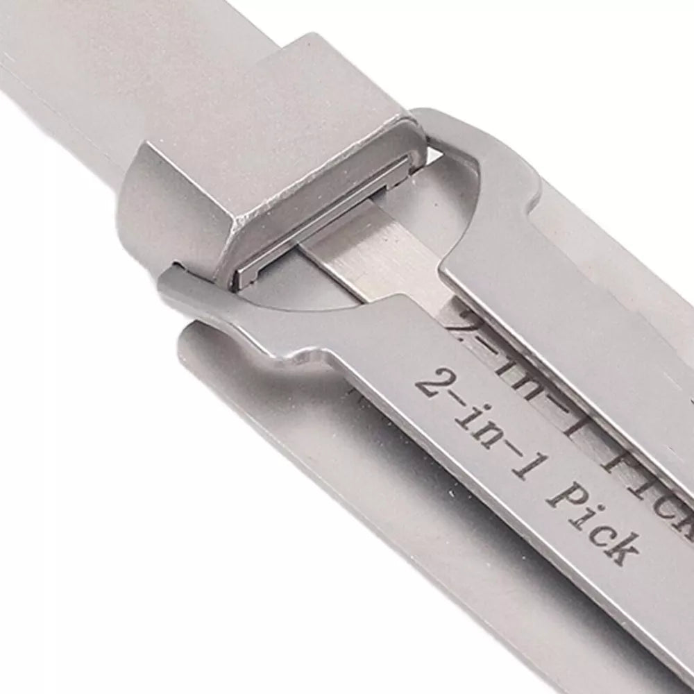 Key Decoder Tool – Stainless Steel 2-in-1 Key Measuring & Picking Tool