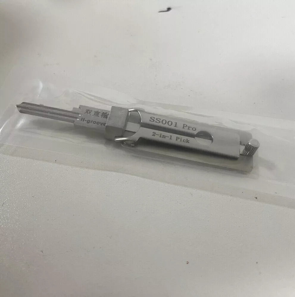 Key Decoder Tool – Stainless Steel 2-in-1 Key Measuring & Picking Tool