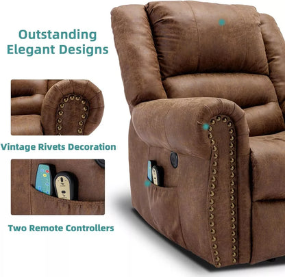 Large Lift Recliner Chair with Heat and Massage