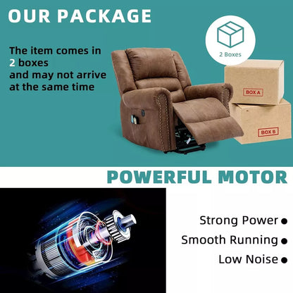 Large Lift Recliner Chair with Heat and Massage