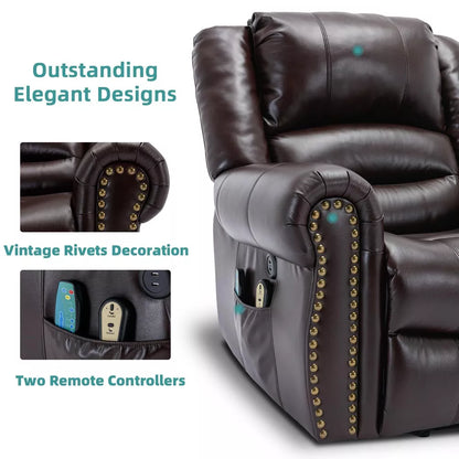 Large Lift Recliner Chair with Heat and Massage