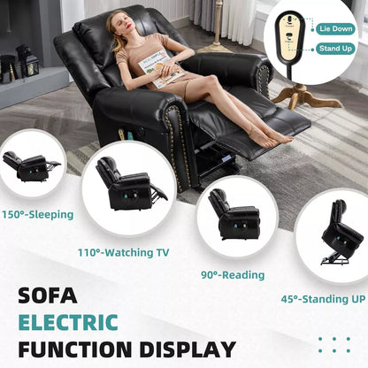 Large Lift Recliner Chair with Heat and Massage