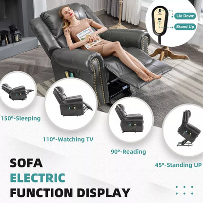 Large Lift Recliner Chair with Heat and Massage