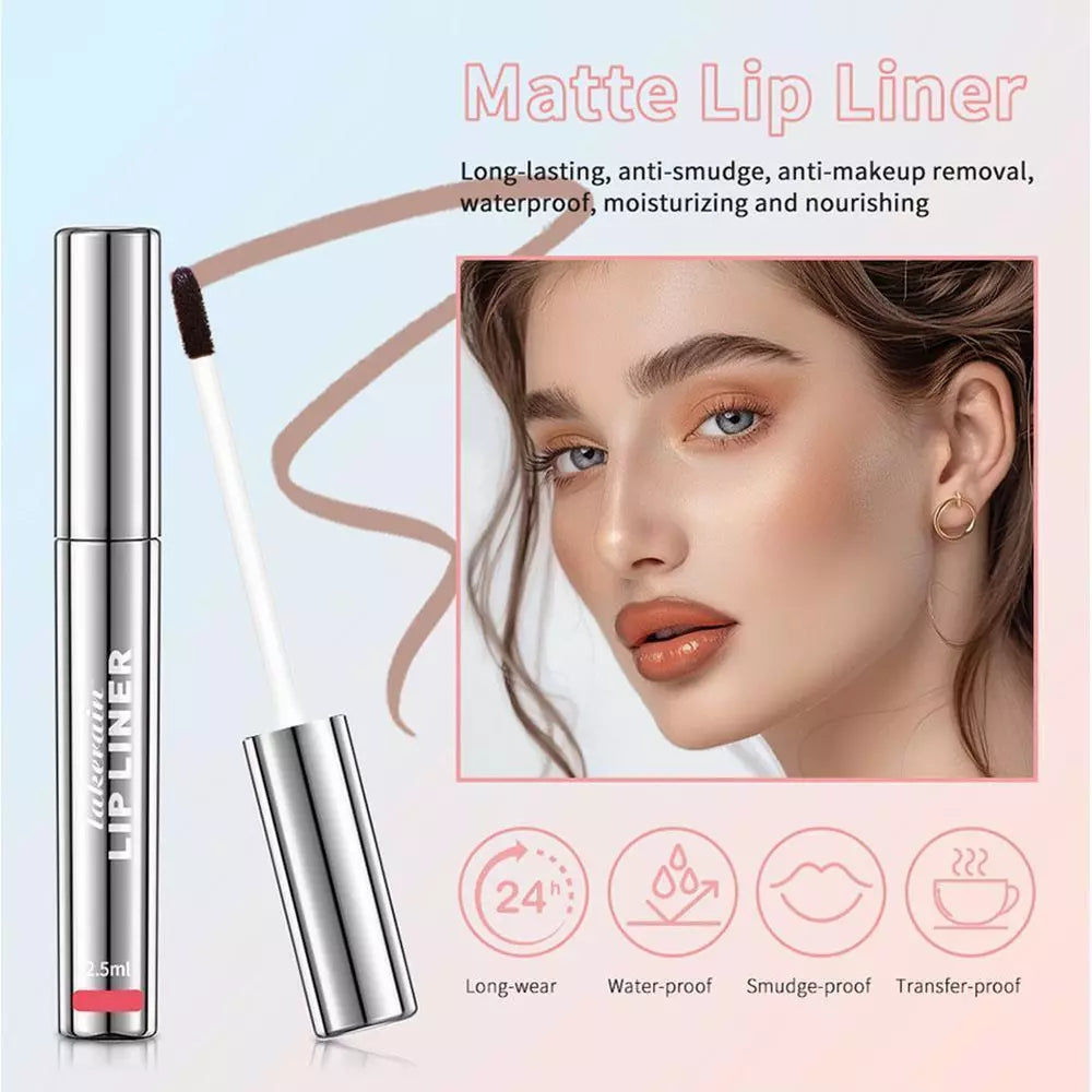 Peel Off Lip Liner Tattoo - Long-Lasting Lip Stain & Easy Peel Off Formula for Lasting Color