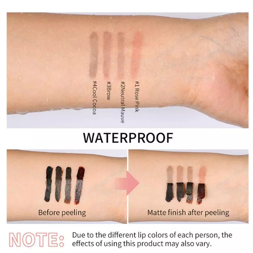 Peel Off Lip Liner Tattoo - Long-Lasting Lip Stain & Easy Peel Off Formula for Lasting Color