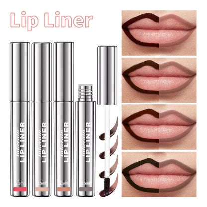 Peel Off Lip Liner Tattoo - Long-Lasting Lip Stain & Easy Peel Off Formula for Lasting Color