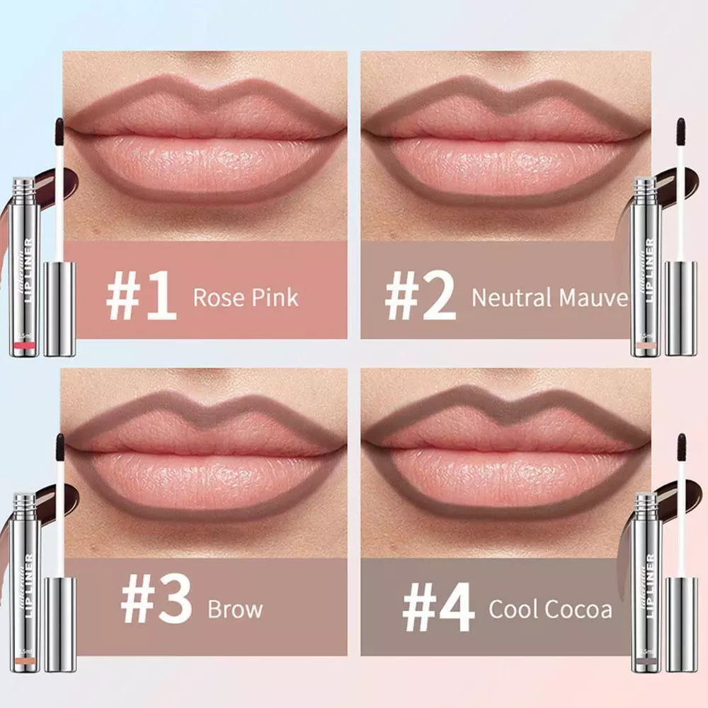 Peel Off Lip Liner Tattoo - Long-Lasting Lip Stain & Easy Peel Off Formula for Lasting Color