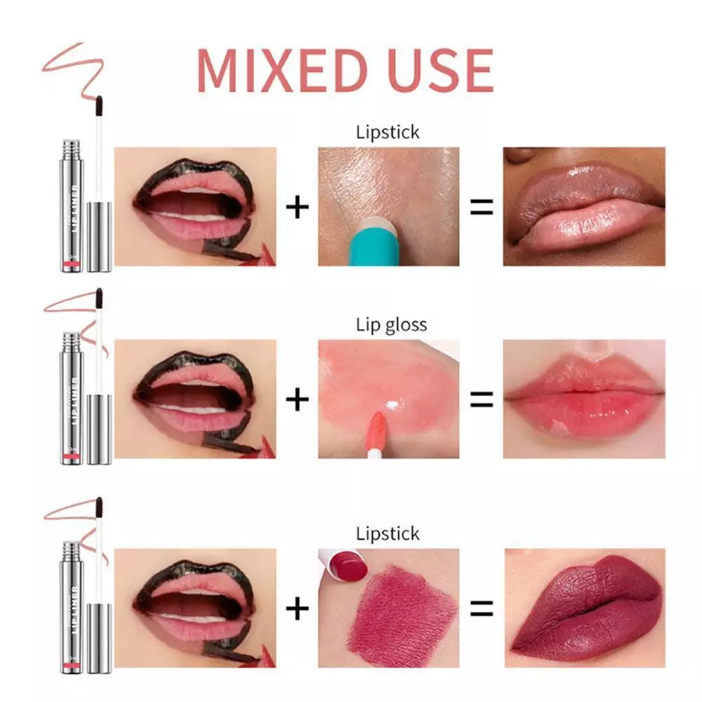 Peel Off Lip Liner Tattoo - Long-Lasting Lip Stain & Easy Peel Off Formula for Lasting Color