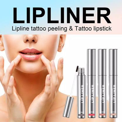 Peel Off Lip Liner Tattoo - Long-Lasting Lip Stain & Easy Peel Off Formula for Lasting Color