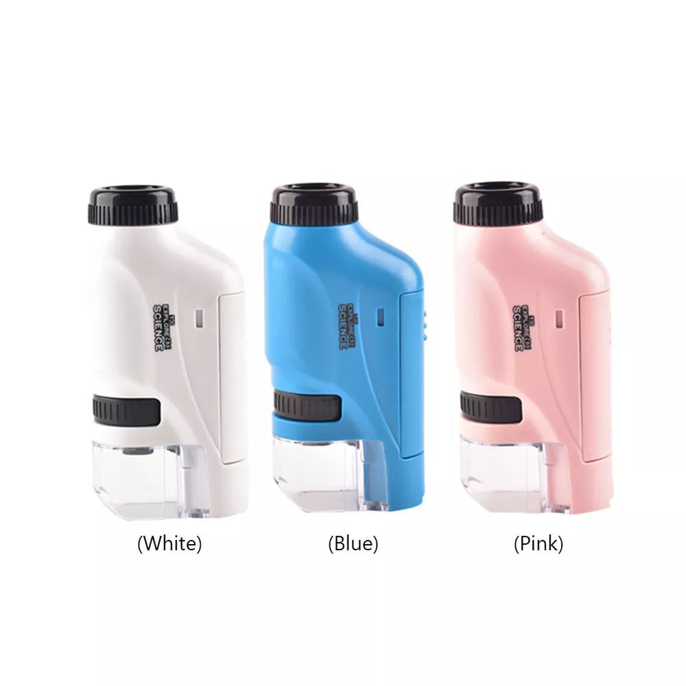 Kid's Portable Pocket Microscope With Adjustable Zoom 60-120x