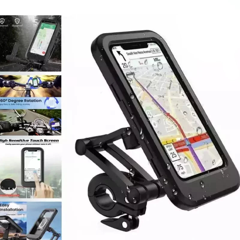 Bike Phone Holder - 360° Rotation - Waterproof - Easy Access - RideLock - Myhomepleasure