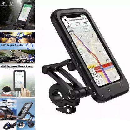 Bike Phone Holder - 360° Rotation - Waterproof - Easy Access - RideLock - Myhomepleasure