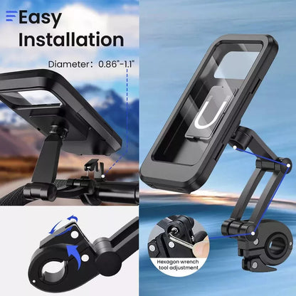 Bike Phone Holder - 360° Rotation - Waterproof - Easy Access - RideLock - Myhomepleasure