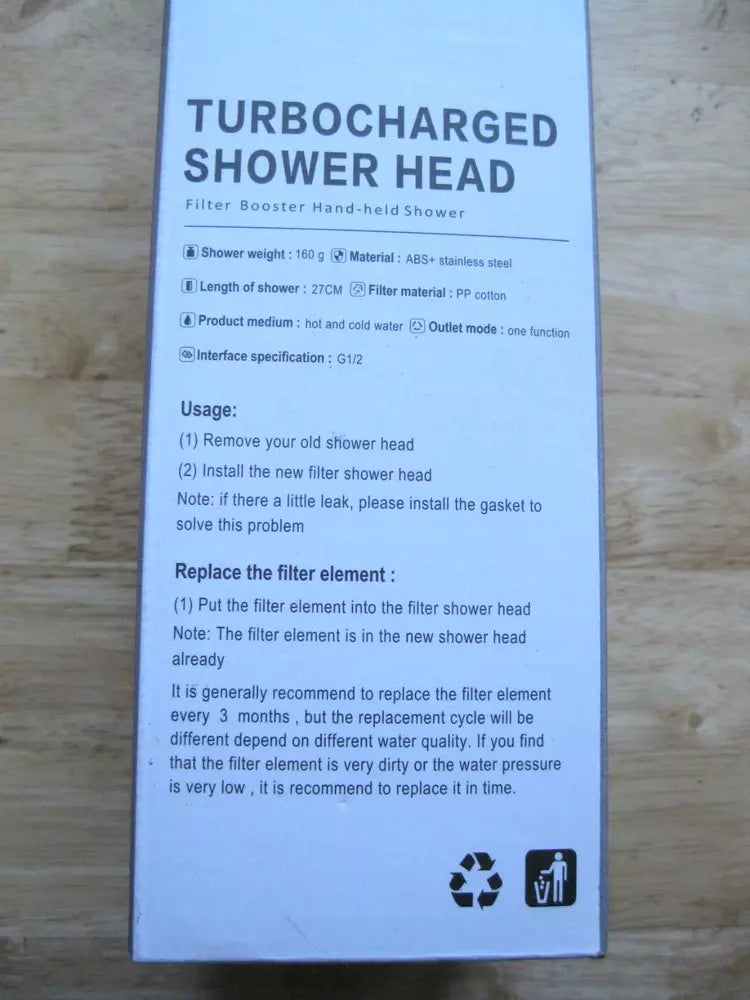 Turbo Propeller Shower Head
