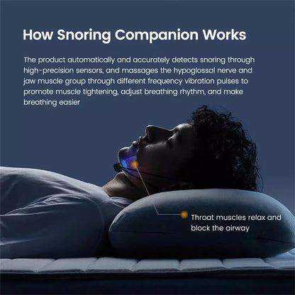 Smart Anti Snoring Device EMS Pulse Stop Snore Portable Comfortable Sleep Well Stop Snore Health Care Sleep Apnea Aid USB