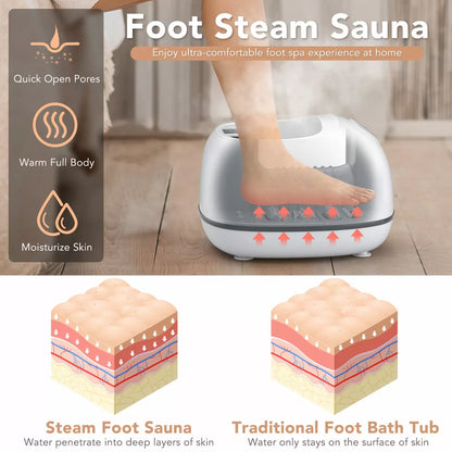 Steam Foot Spa Bath Massager with Customizable Heating - NEW