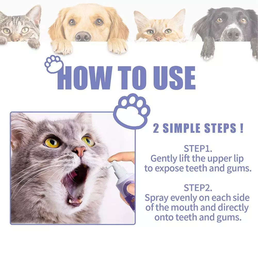 Teeth Cleaning Spray For Dogs & Cats