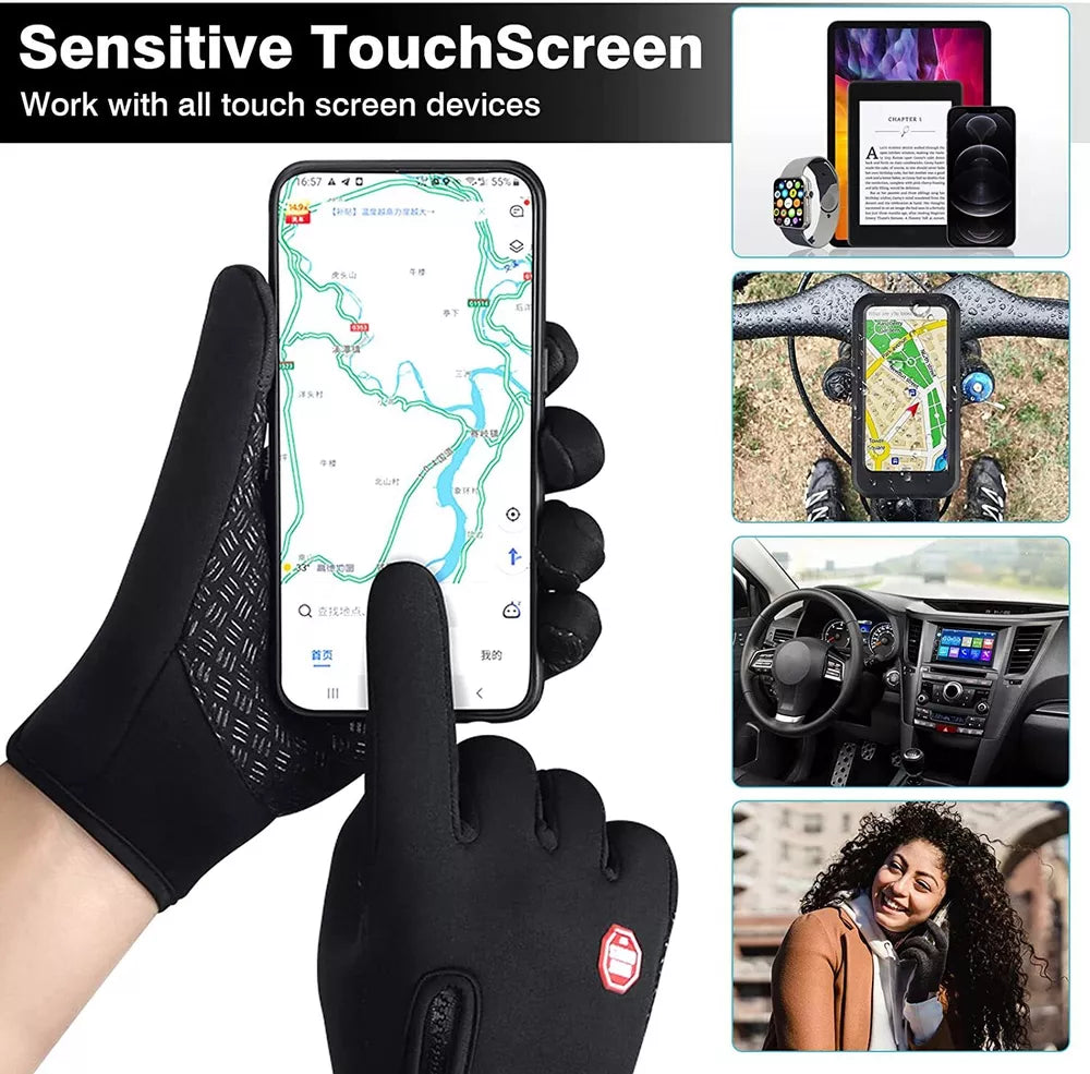Waterproof & Windproof Winter Gloves – Warm, Touchscreen-Friendly & Weather-Resistant