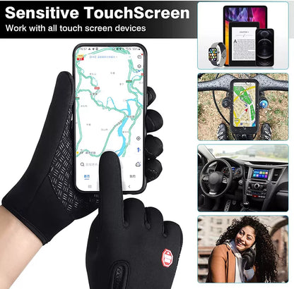 Waterproof & Windproof Winter Gloves – Warm, Touchscreen-Friendly & Weather-Resistant