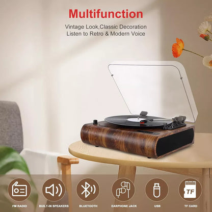 Retro Vinyl Record Player