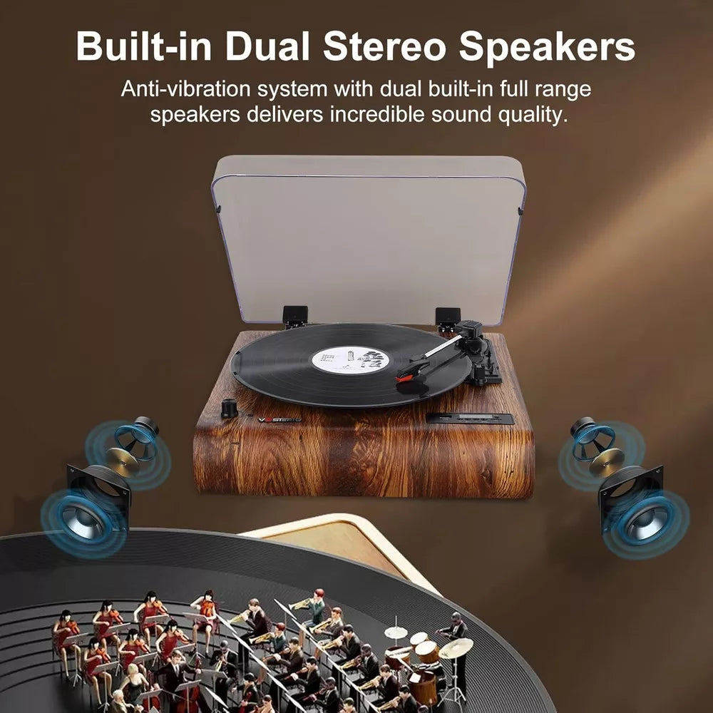Retro Vinyl Record Player