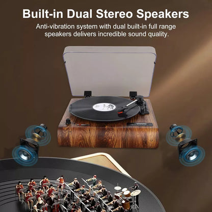 Retro Vinyl Record Player